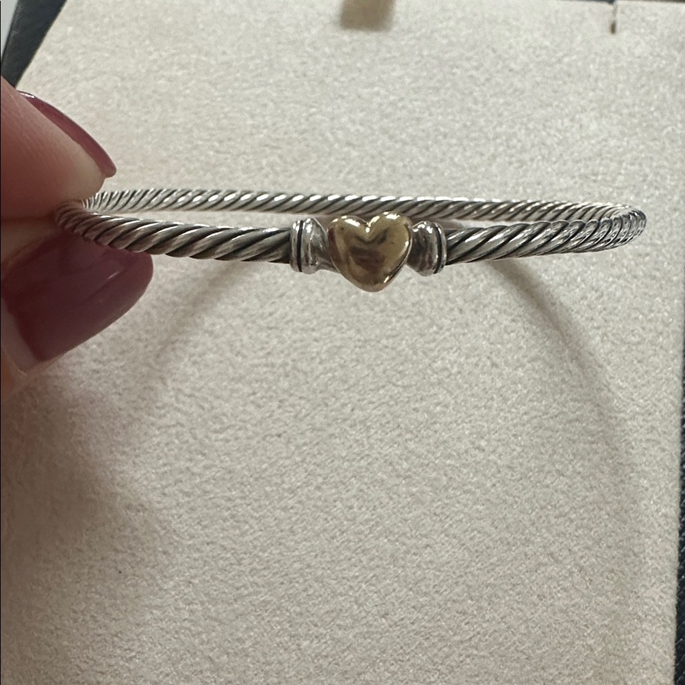 David Yurman Classic Cable Heart Station Bracelet